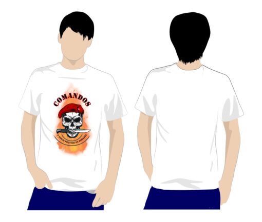 Tshirts de Algodão e Técnicas - Comandos - Modelo 23