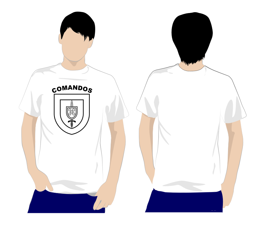 Tshirts de Algodão e Técnicas - Comandos - Modelo 1
