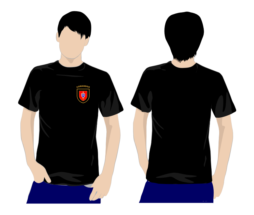 Tshirts de Algodão e Técnicas - Comandos - Modelo 12