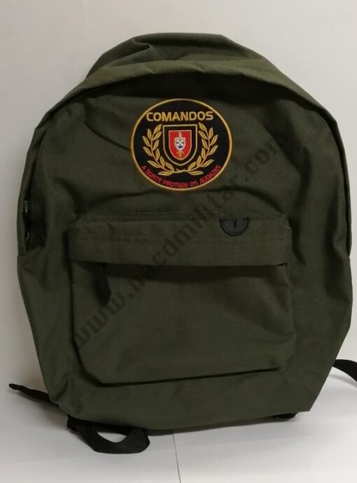 MOCHILA VERDE TROPA COM BORDADO