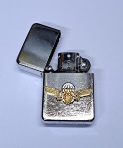 Isqueiro recarregável em aço inóx  Paraquedistas