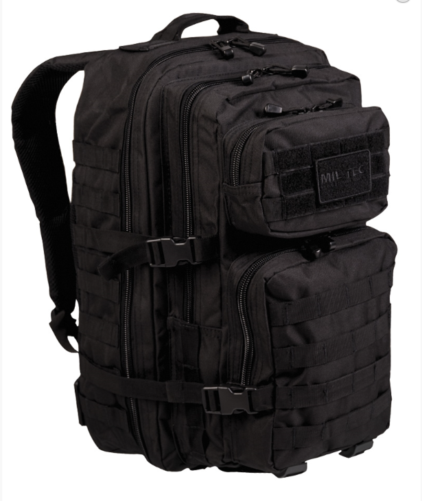 MOCHILA DE ASSALTO PRETO - MIL-TEC