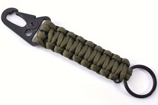 Porta chaves de Paracord Trançado Durável com Fivela de Águia