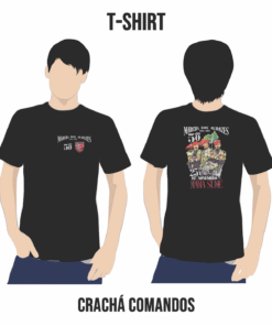 T-shirt da Marcha dos Audazes - 50 Anos do 25 de Novembro - Crachá Comandos