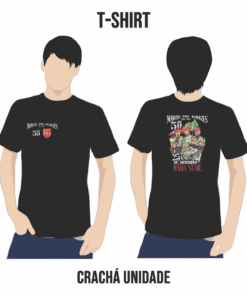 T-shirt da Marcha dos Audazes - 50 Anos do 25 de Novembro - Crachá Unidade